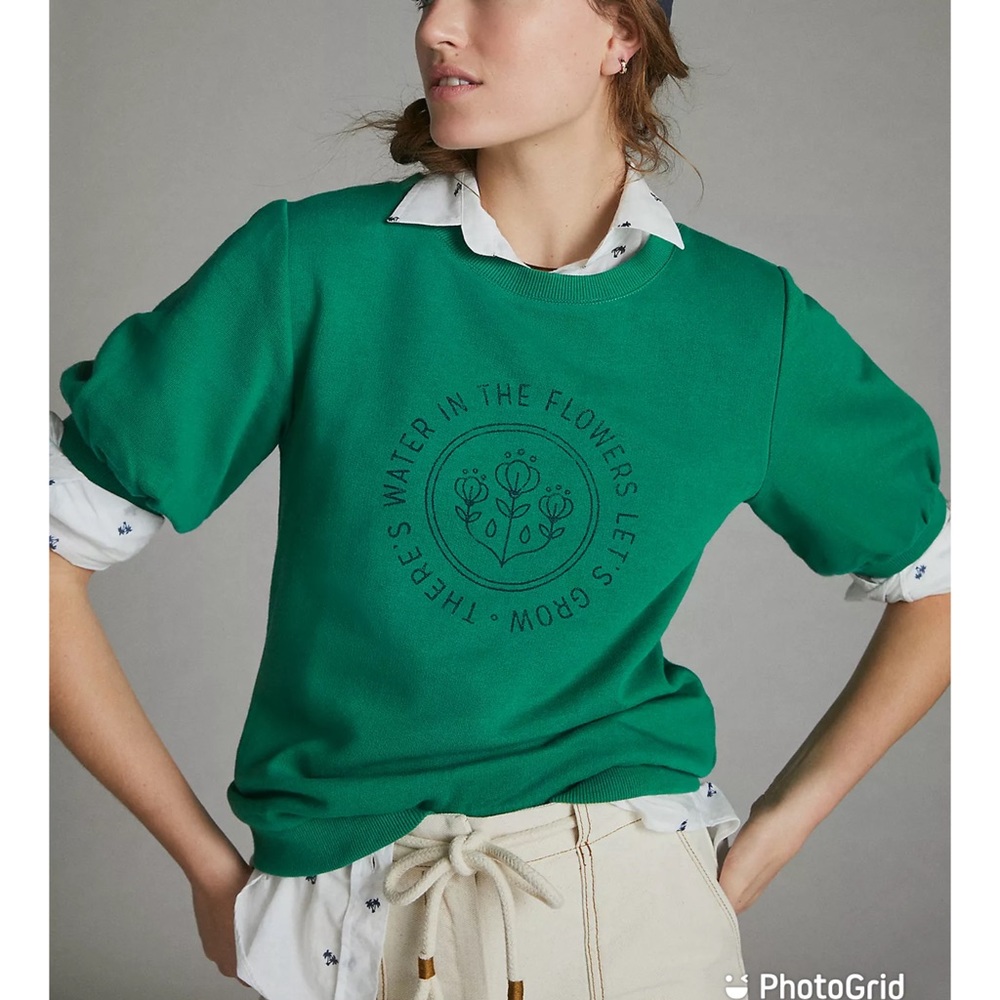 Green Graphic Sweatshirt